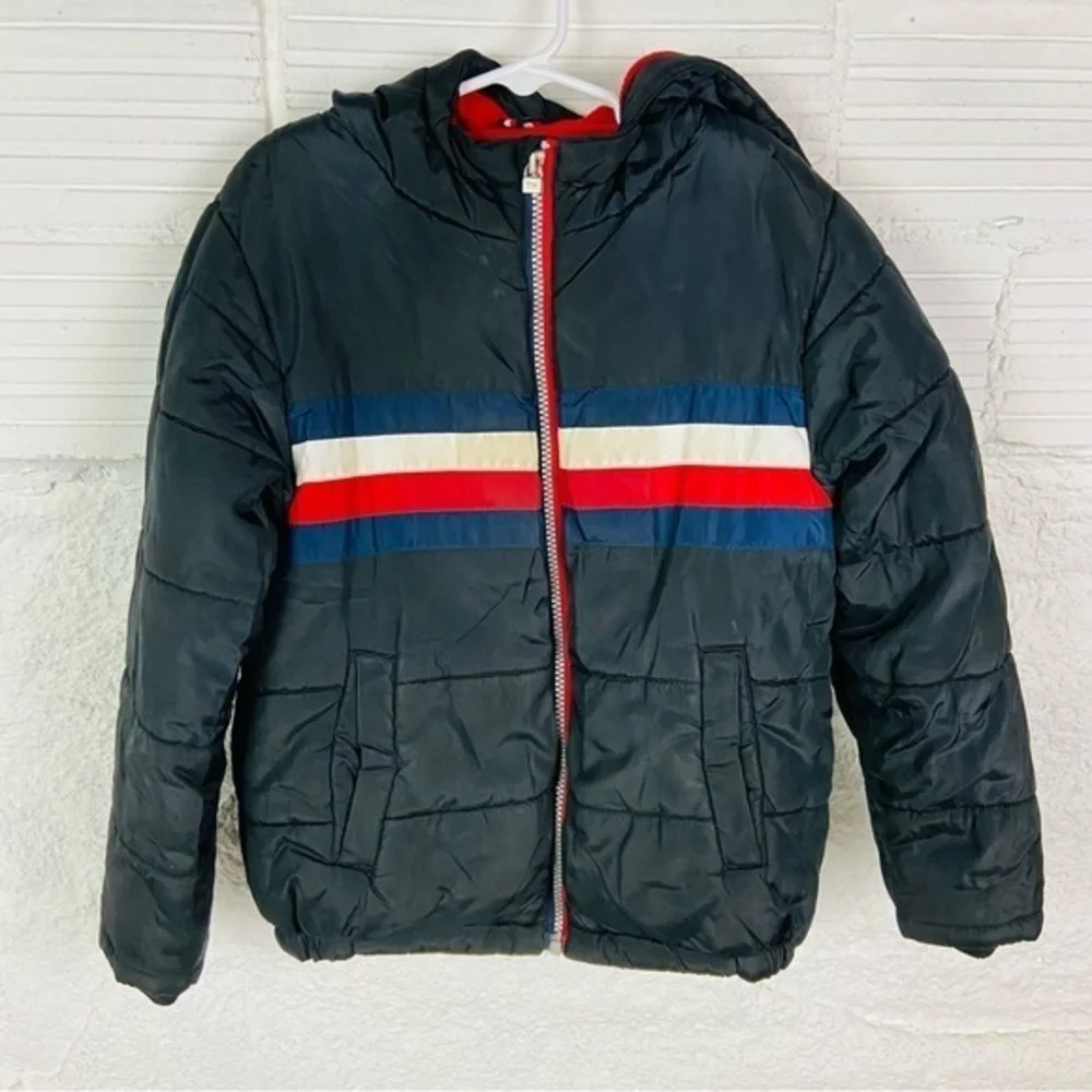 Tommy Hilfiger Kids Puffer Jacket with Red, White, and Blue HILFIGER Accents 7